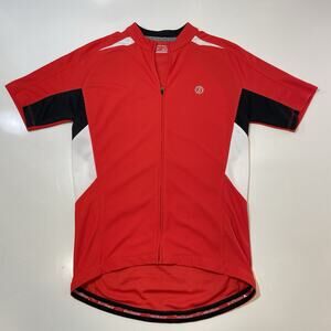 Bontrager Men's Large Cycling Race SS Jersey Model 7579 Rear Pockets Red